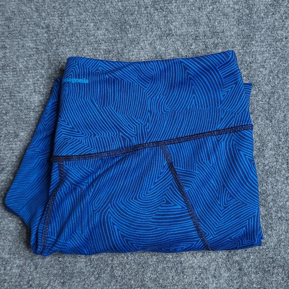 Patagonia Leggings Womens Size‎ L Poly Stretch Centered Crop  Athletic Tropical